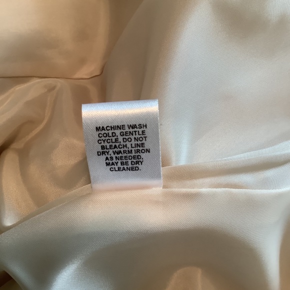 Cato Notched Collar Single Button Lined Blazer Tan Size 8 - Picture 5 of 6